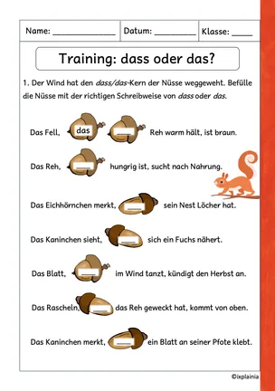 Training: dass oder das?