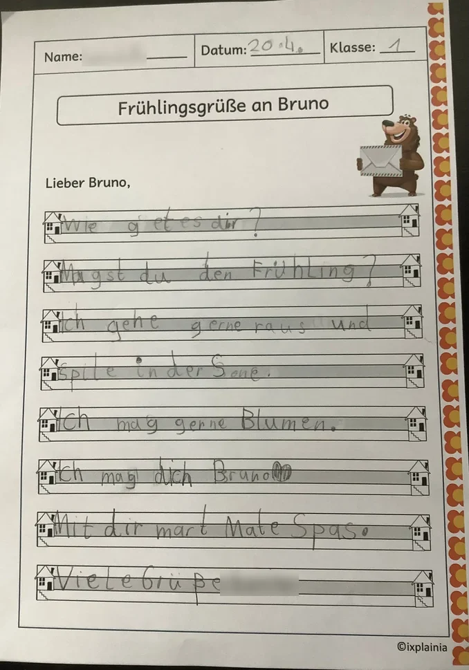 Frühlingsgrüße an Bruno