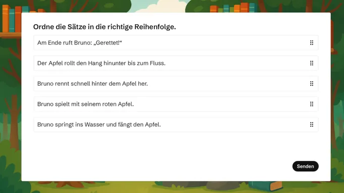 Sätze ordnen
