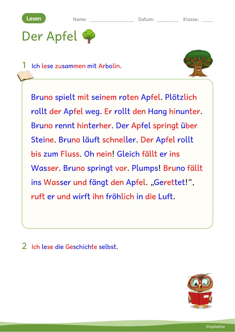 Lesen: Silbenschrift