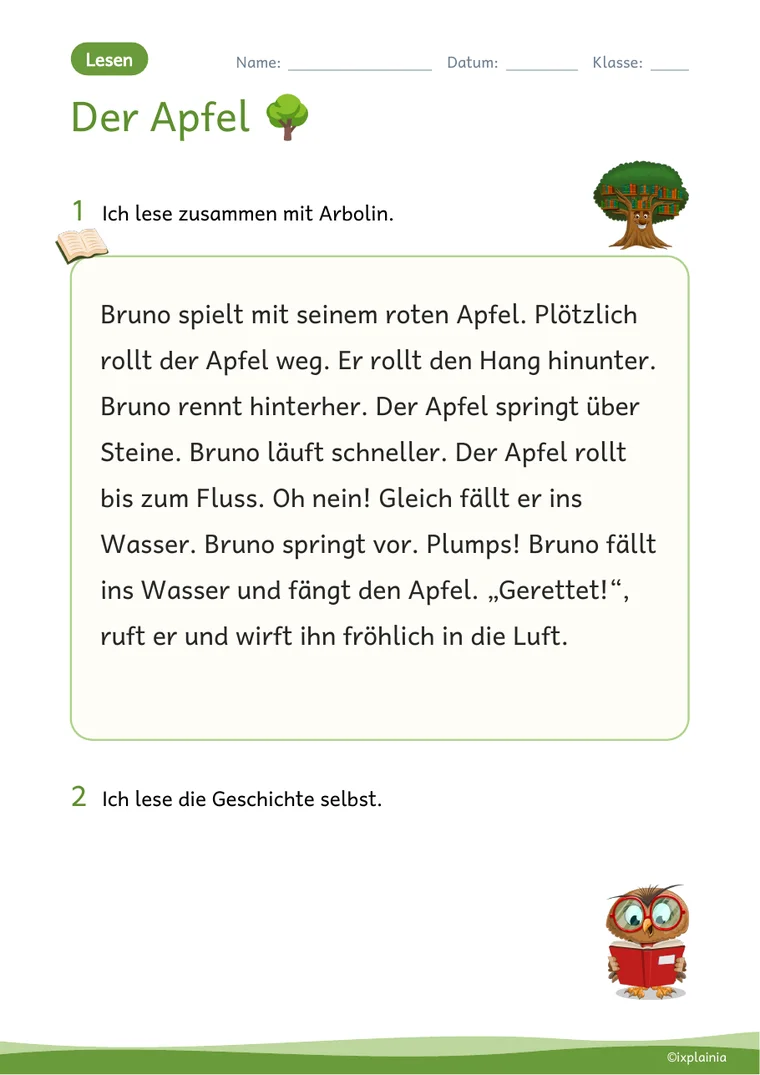 Lesen: Standardschrift