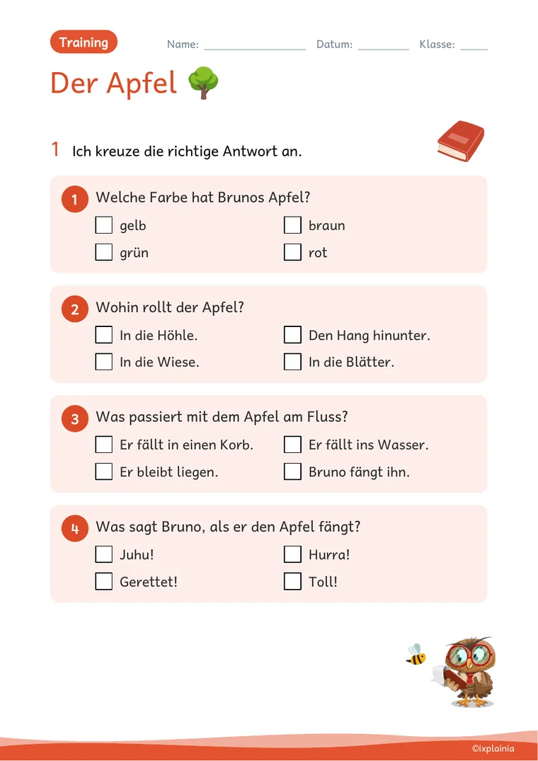 Training: Verständnisfragen