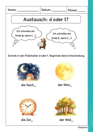 Austausch: d oder t?