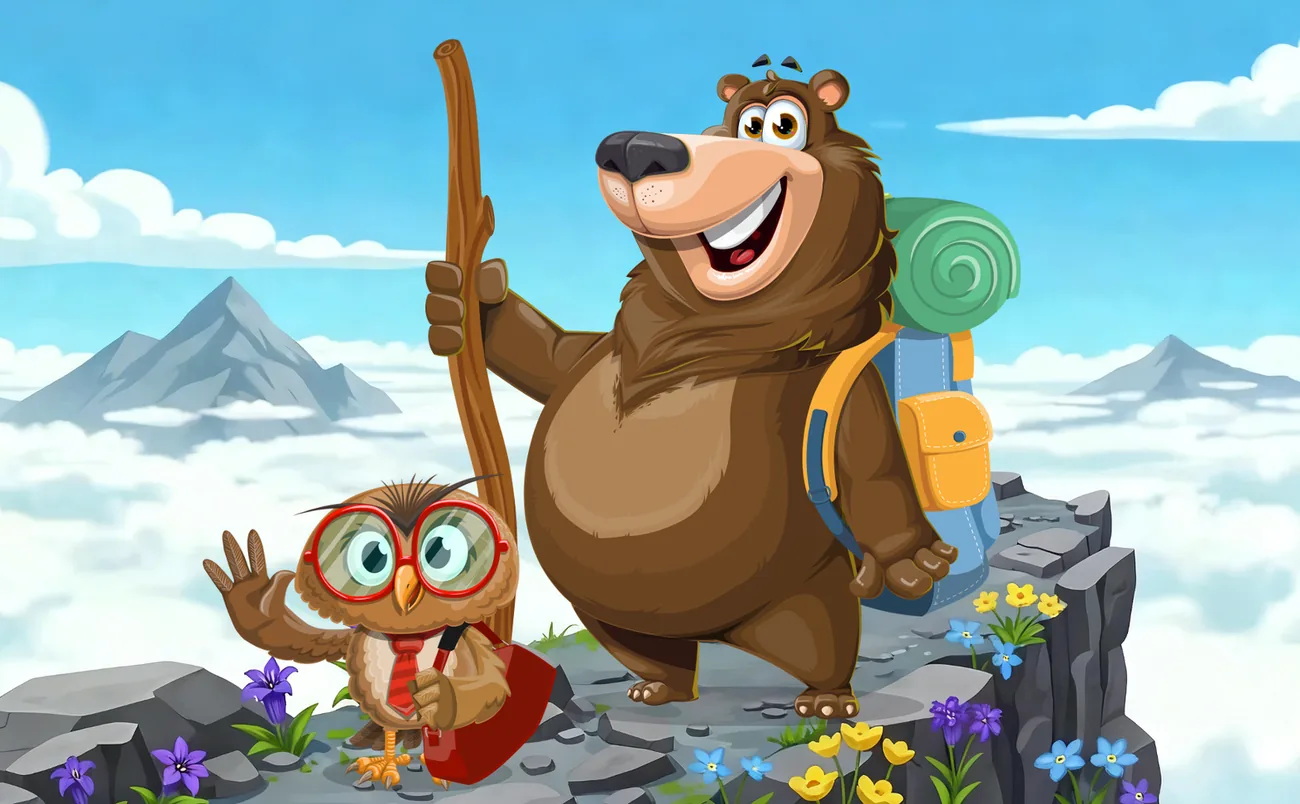 Bruno und Otto auf dem Gipfel der Rechenbergtour