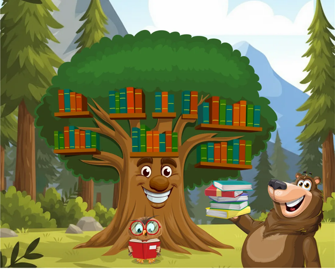 Arbolin, Bruno und Otto im Lesewald