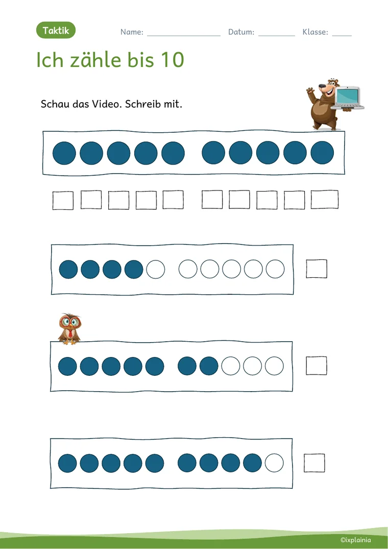 Taktik: Mitschreiben zum Video